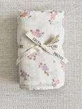 Organic Cotton Muslin Wrap - Meadow Bloom