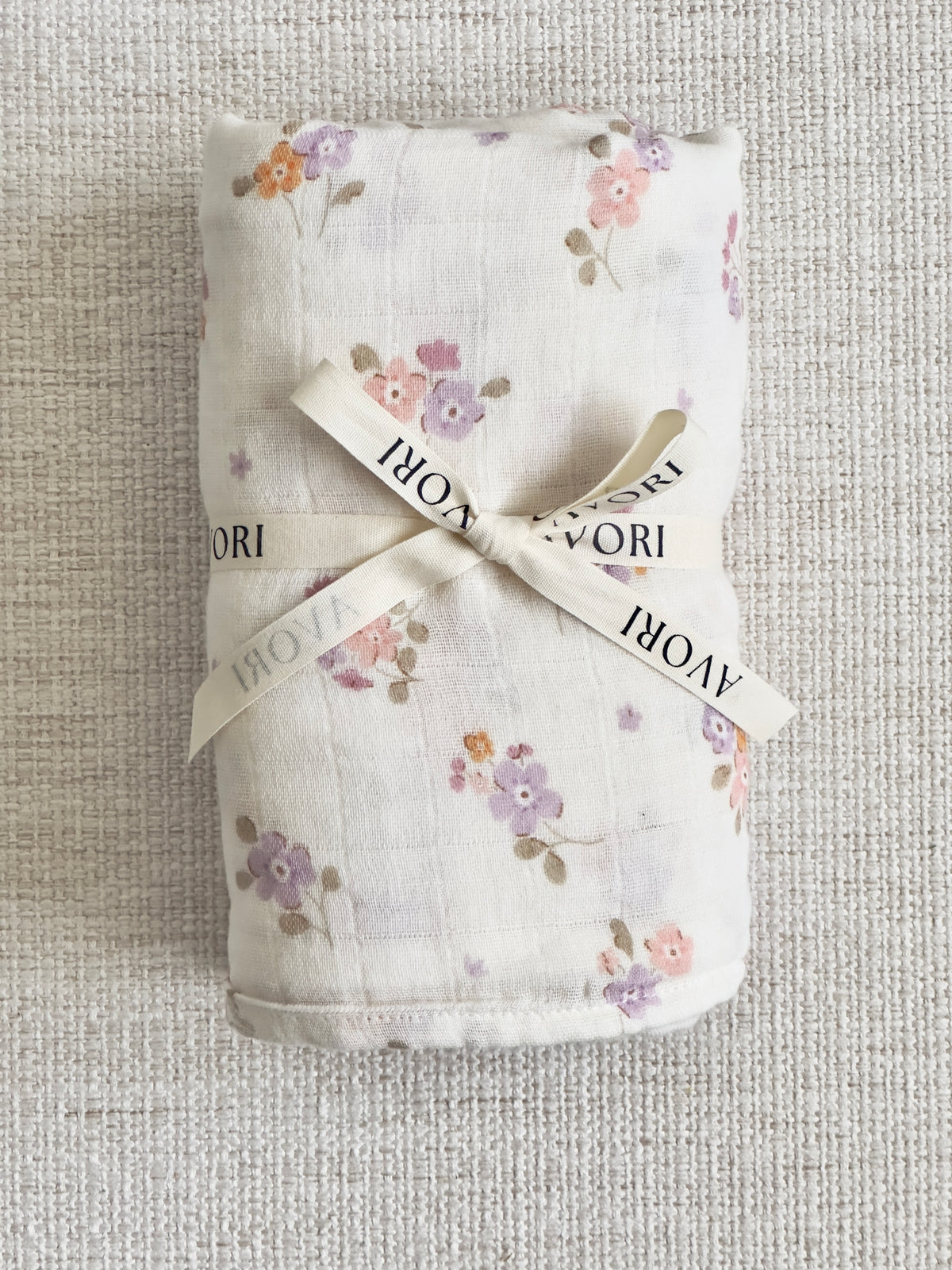 Organic Cotton Muslin Wrap - Meadow Bloom